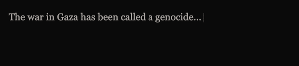 Is it Genocide? It's time to answer that question.